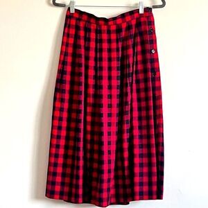 VTG Natural Skirt Women‎ 10 Academia Trad Wife Holiday USA